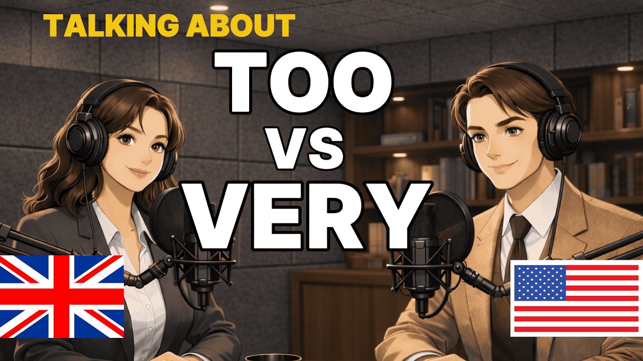 TOO vs VERY in English | Easy English Conversation Practice for Beginners