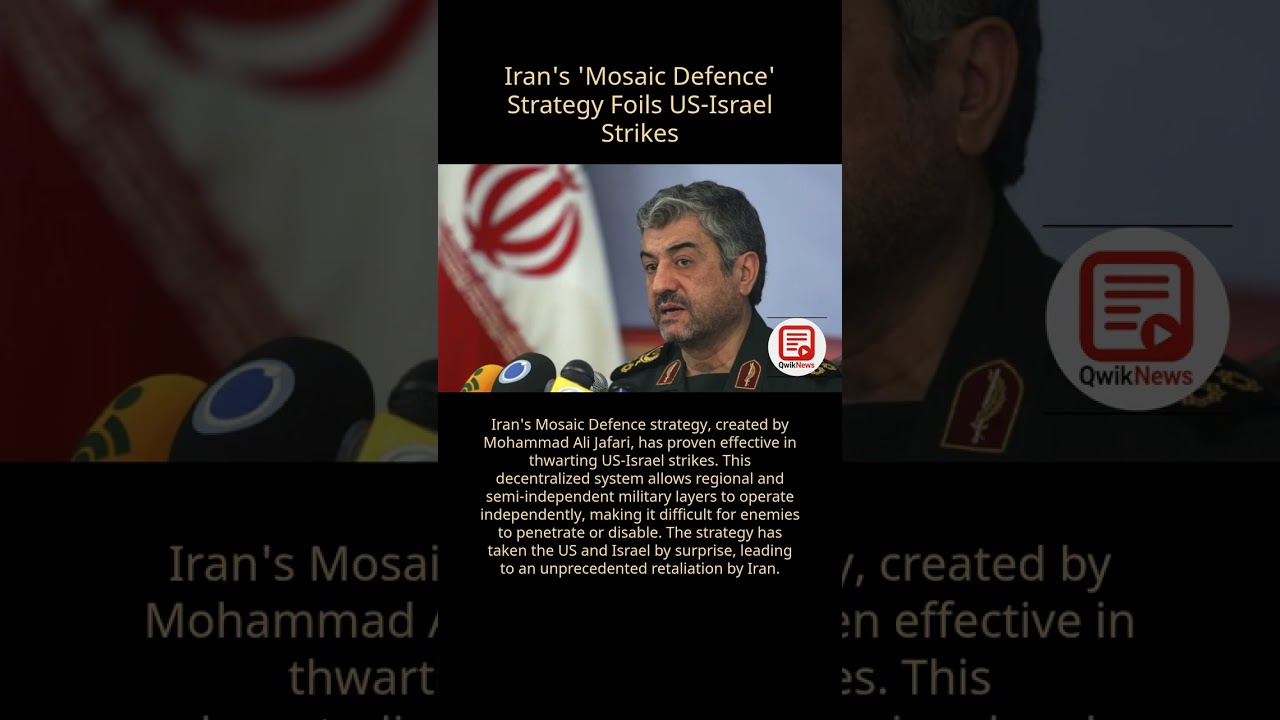Iran's Mosaic Defence Strategy: A Game-Changer in Modern Warfare