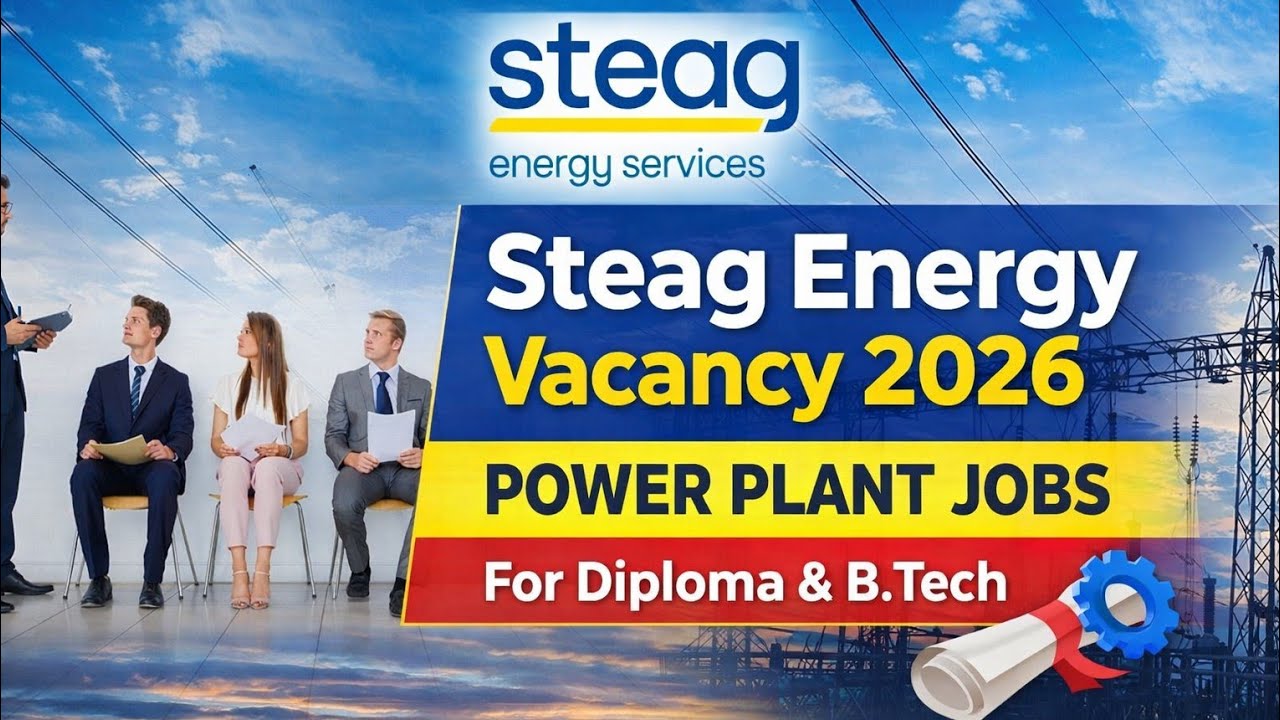 Steag Energy New Vacancy 2026 | Steag Energy Recruitment | Power Plant Jobs