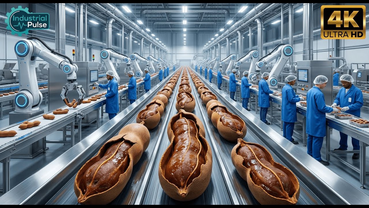 Inside a Tamarind Factory: From Raw Tamarind Pods to Concentrated Paste (Full Process)