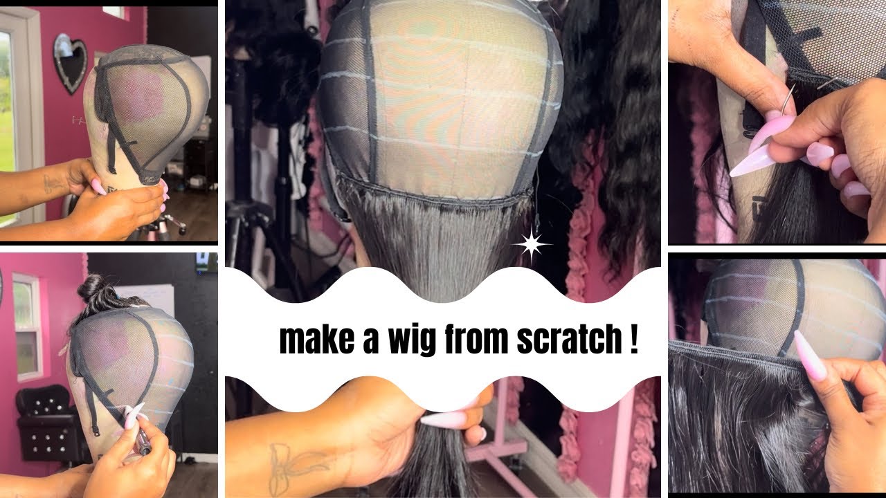 How to sew a closure wig ! Beginner friendly ! Easy and detailed ! 