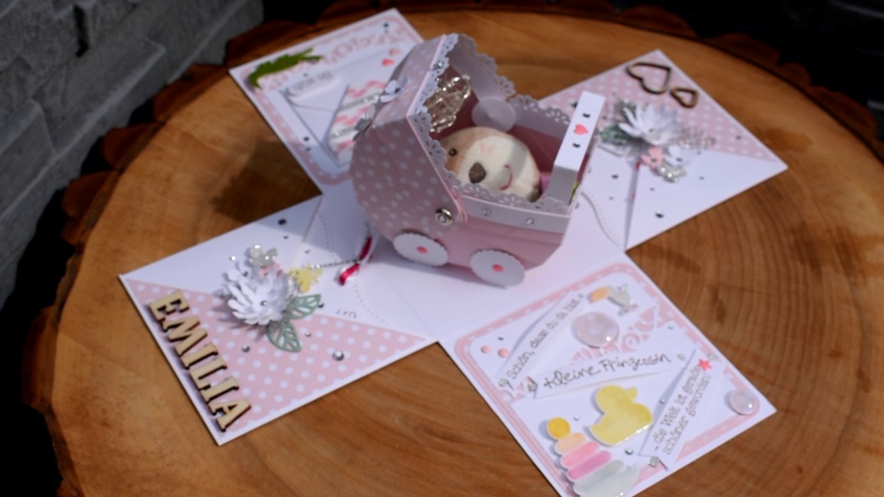 Baby Geschenk Explosionsbox /+ Zahnbox Stampin up