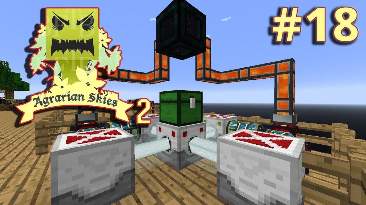 Minecraft Agrarian Skies 2 #18 | الليزر دريل