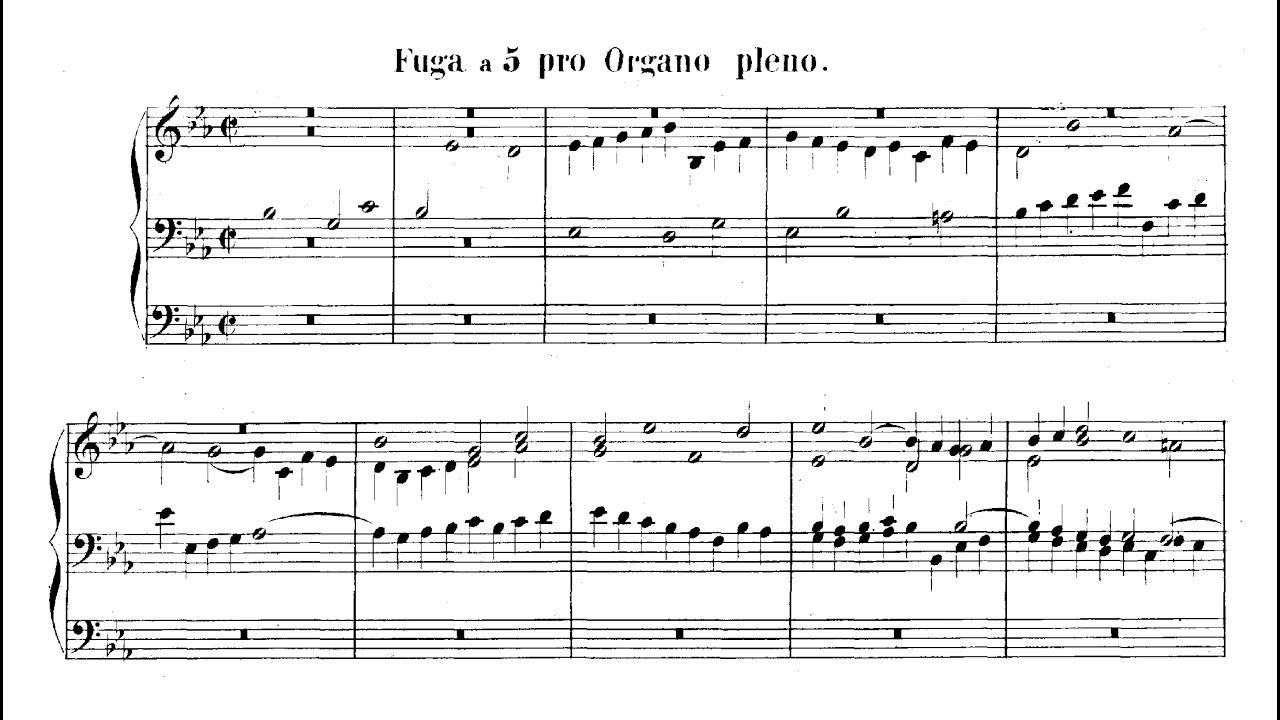 J. S. Bach: Fuge Es-Dur BWV 552.II