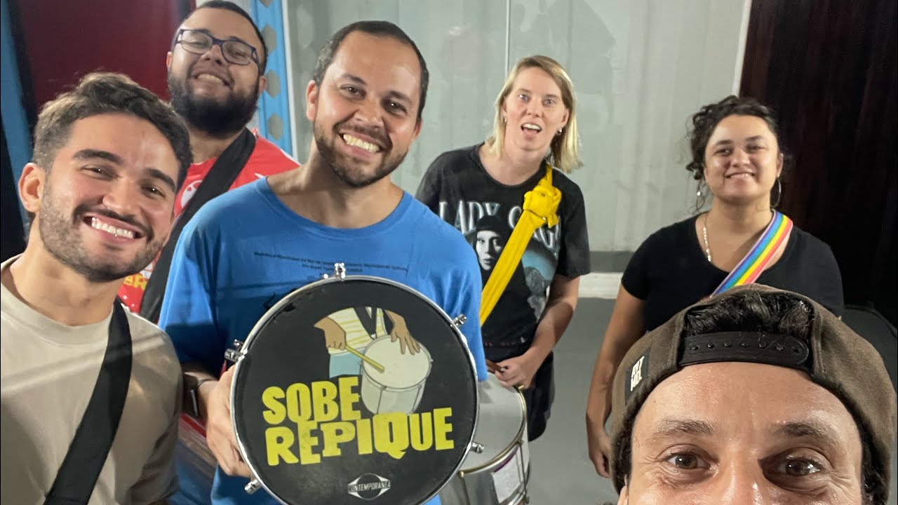 Exercícios técnicos para estudos do repique/repinique. Aprenda estudando com a gente.