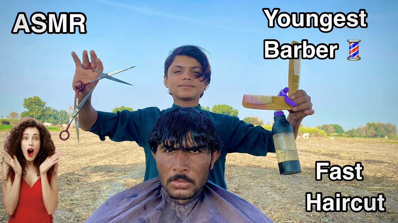 ASMR youngest Barber 💈 In the world 🗺️
