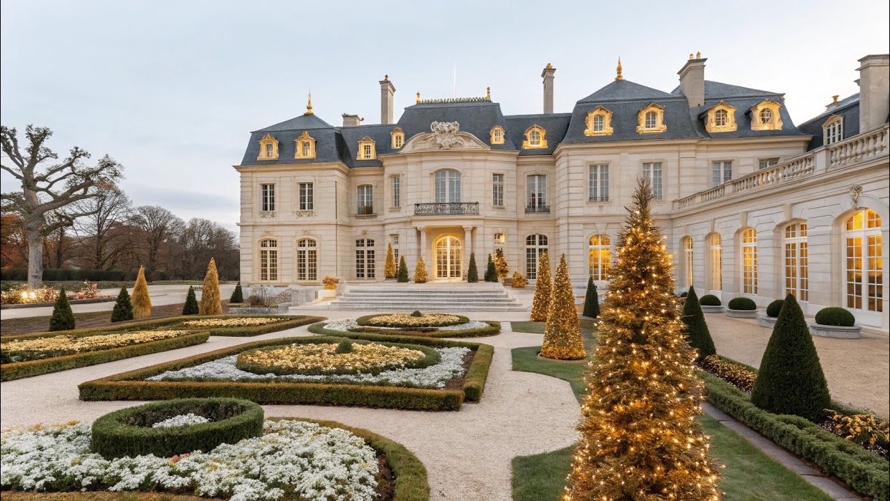 🏛️Royal European 🌳Mansion🏡 Tour 👑 Front ✨Garden in Full☘️ Bloom🌱