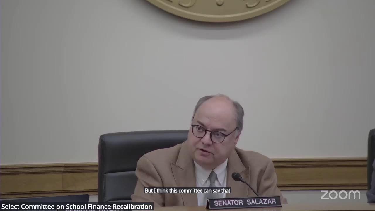 Select Committee on School Finance Recalibration, January 23, 2026