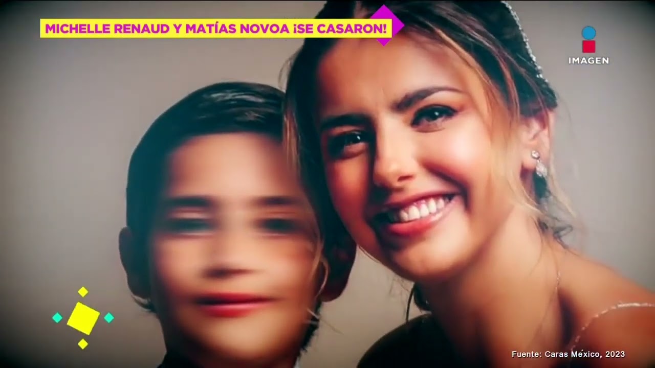 Michelle Renaud y Matías Novoa llegaron al ALTAR: Ss hijos fueron parte de su enlace | DPMM