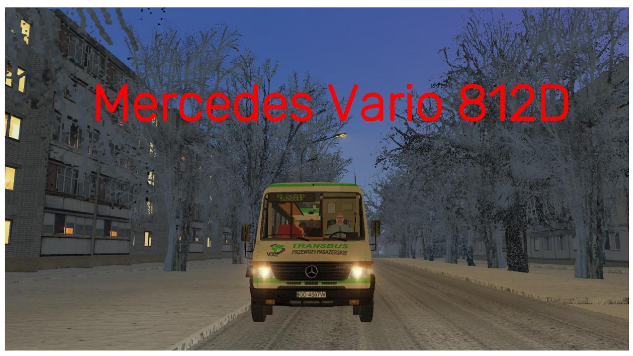 Утренний весенний рейс в Чугуеве | Mercedes Vario 812D | Omsi 2