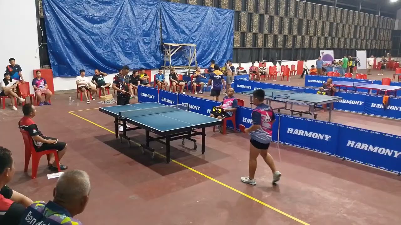 Aprilio vs Taks tunggal 1 Turnamen beregu Harmony Imlek (K Tawaya A vs HOT A) semifinal 