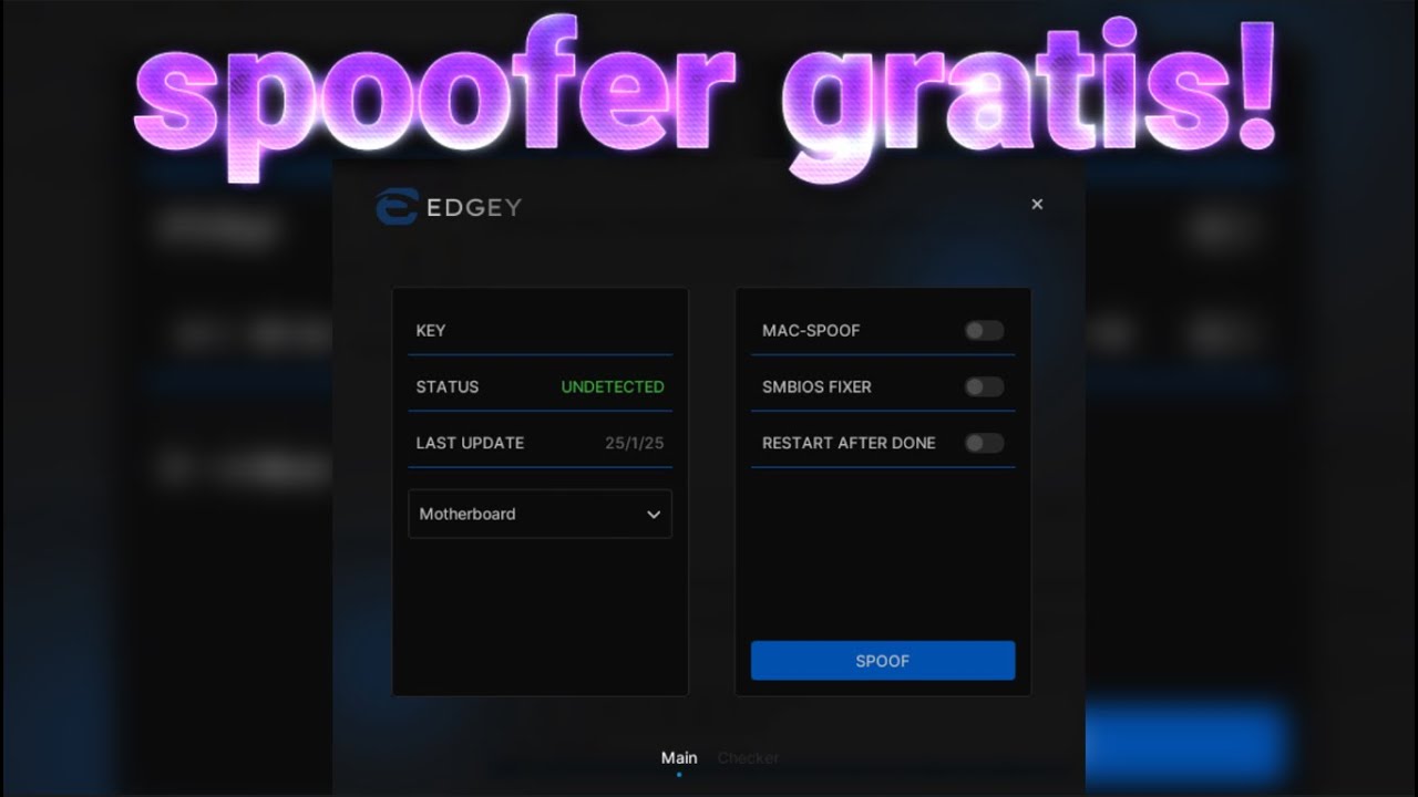 o melhor spoofer GRATIS! removendo ban de todos os jogos!!