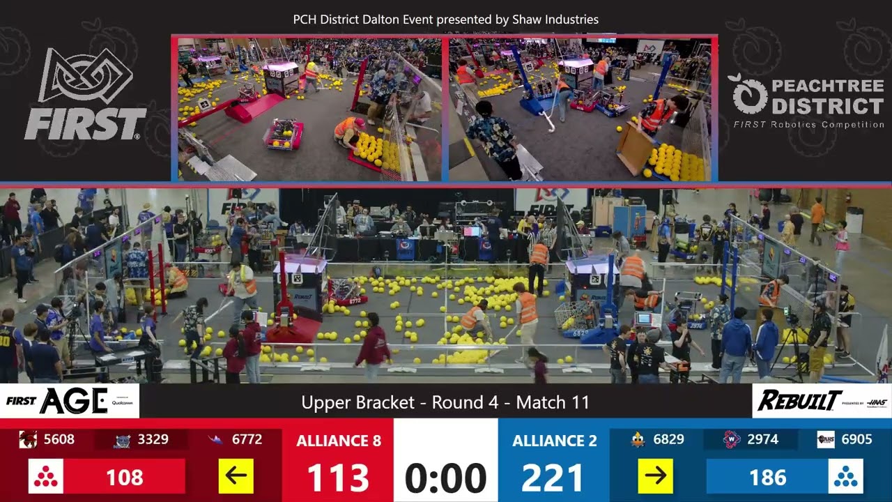 Playoff Match 11 (R4) - Overhead - PCH District Dalton Event presented by Shaw Industries