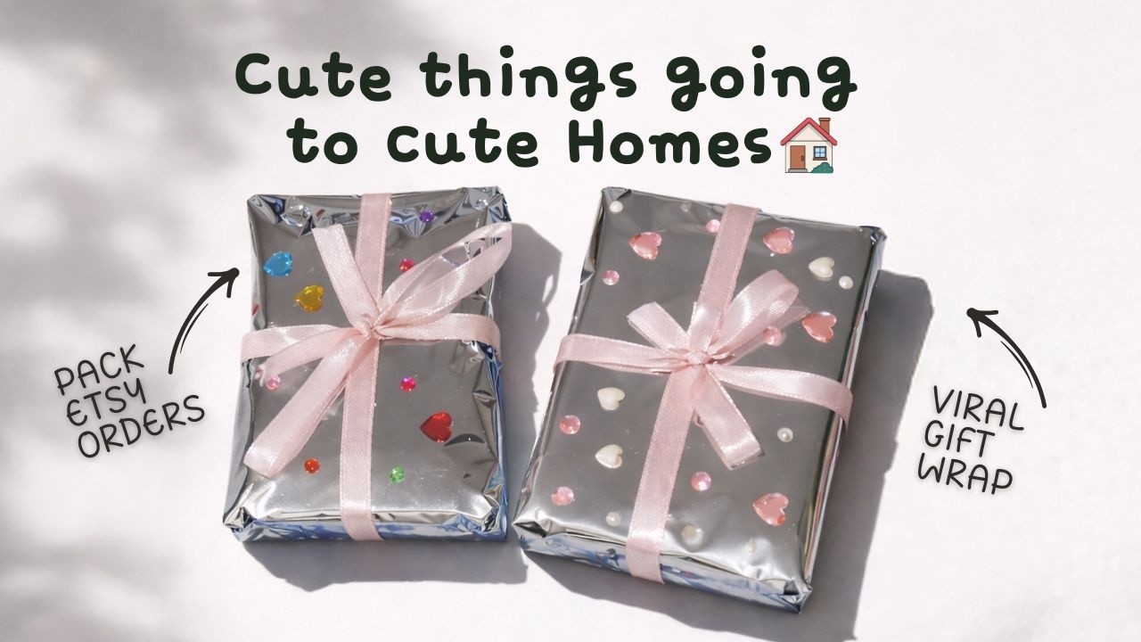 Packaging Wallet Orders From Home 🎀 Viral Gift Wrap