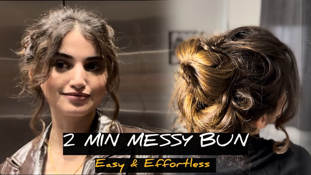 My Go-To Messy Bun Tutorial (Super Easy)|Navu Aulakh