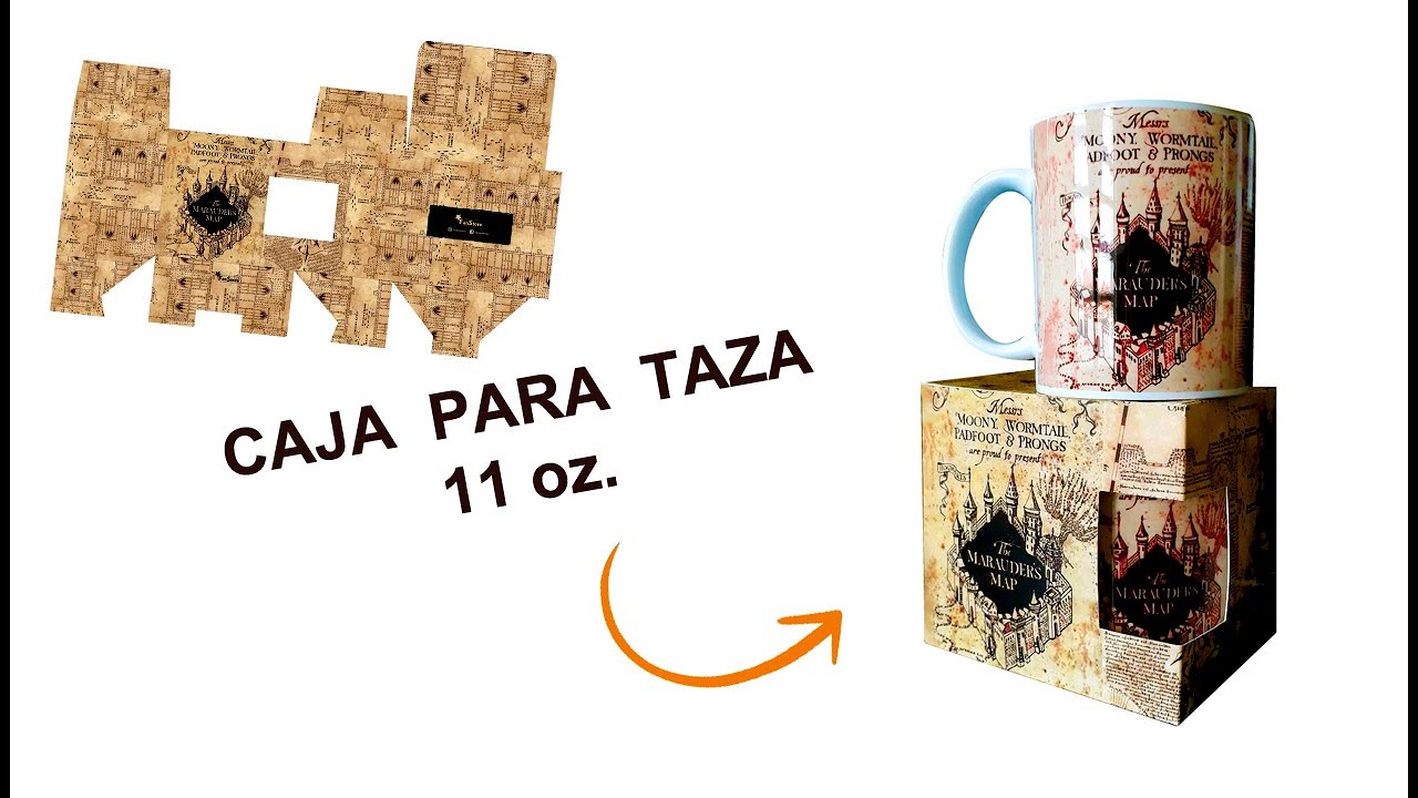 CAJA TAZA 11 oz. - Trazado y Armado