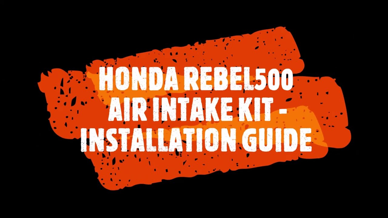 HONDA REBEL500 | CUSTOM AIR INTAKE - INSTALLATION GUIDE