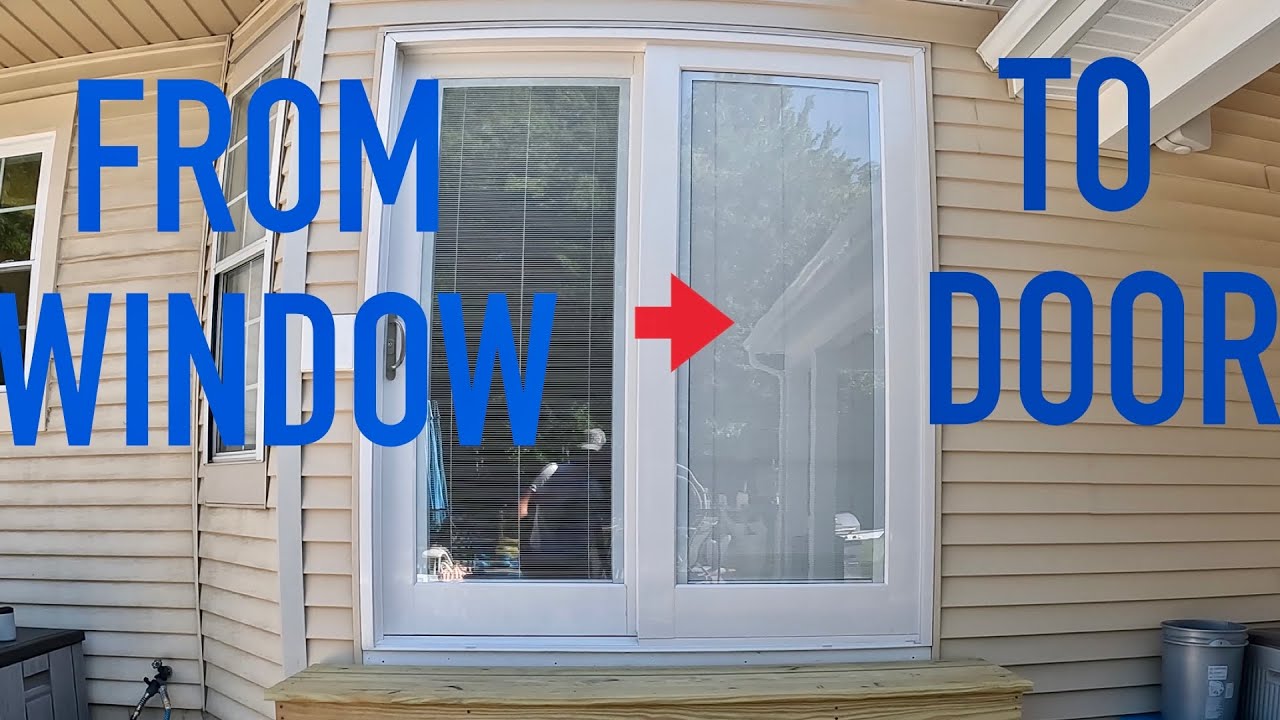How to Convert a Window into a Sliding Glass Door