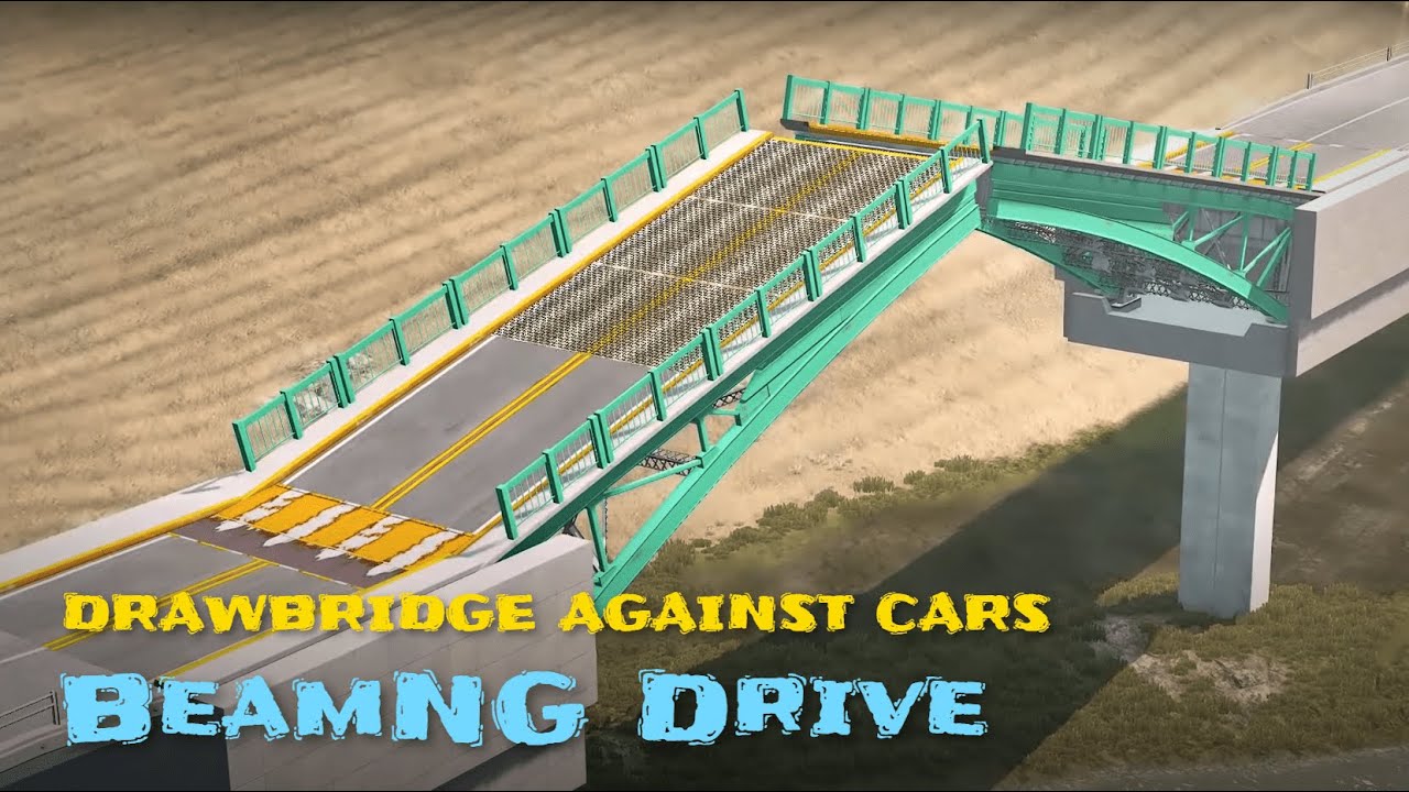 HOW DO CARS JUMP OVER A DRAWBRIDGE??? - BeamNG.drive
