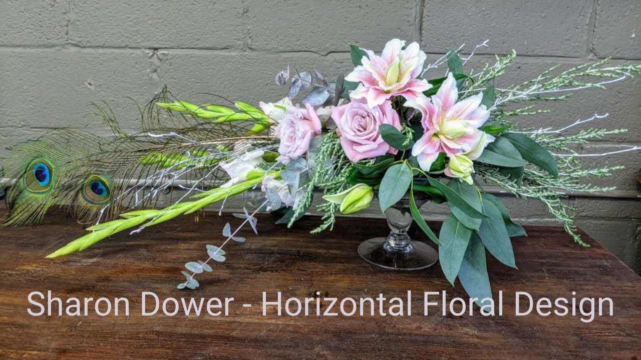 How to make a horizontal floral design - Floristry/flower arranging
