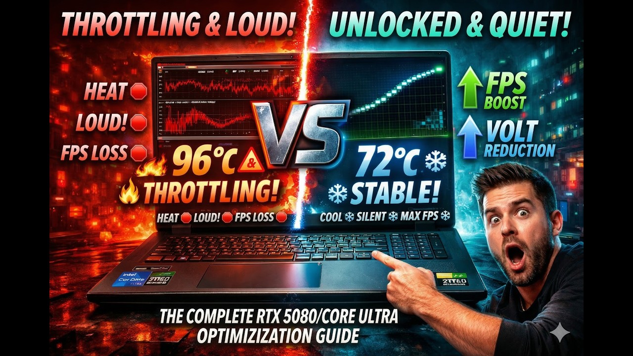 How to Undervolt Intel Core Ultra 275HX & RTX 5080  MSI Vector 16 HX Guide