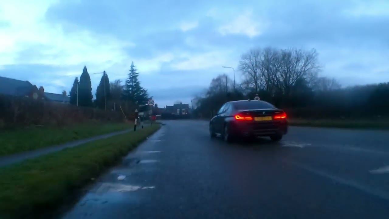 Cycling through Astbury, 8am, January 2026