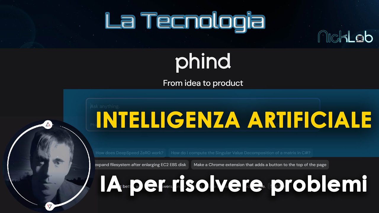 La Tecnologia - Intelligenza Artificiale - Phind - Per risolvere problemi quotidiani