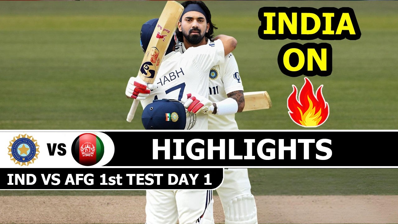 India Vs Afghanistan Match Day 1 Highlights 1st Test 2026 | Ind Vs Afg