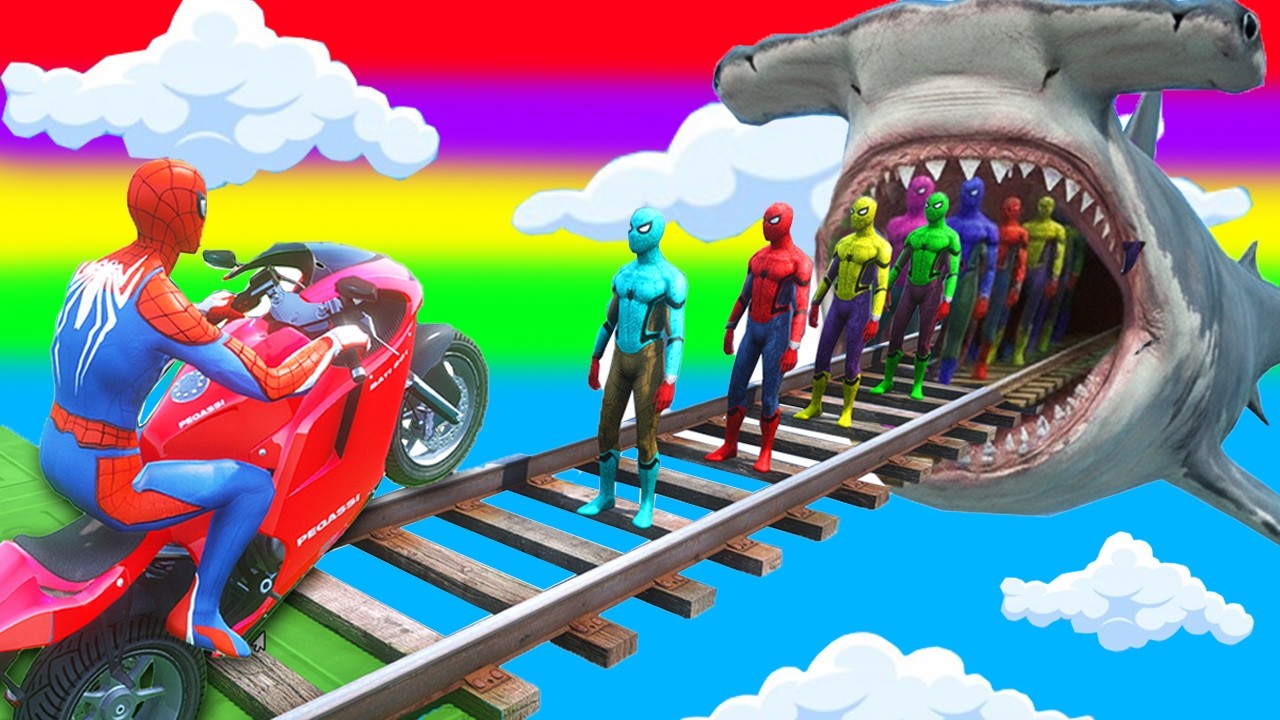 Spider-Man Rescue batman vs iron man vs venom funny Game GTA 5 superheros - Spider cool #pow