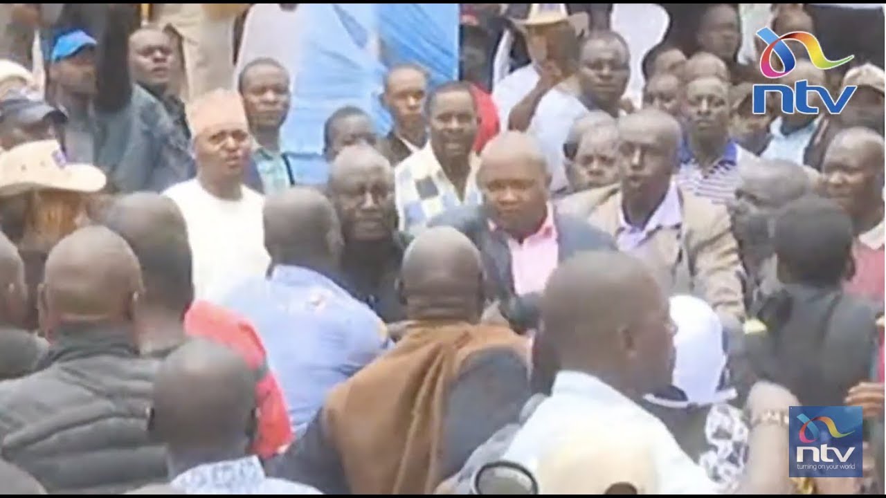 Moses Kuria causes drama in Kitui BBI meeting