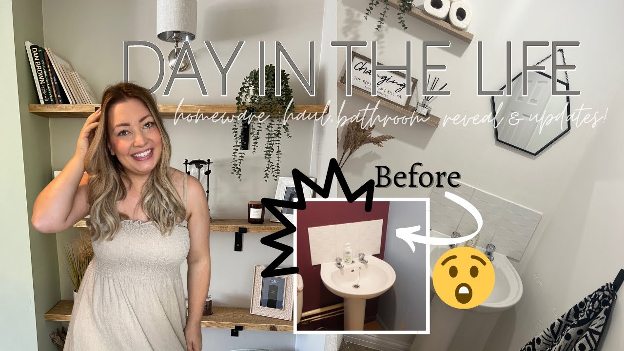 MOVING VLOG #3 | Home updates, huge homeware haul & budget bathroom renovation reveal #dayinthelife