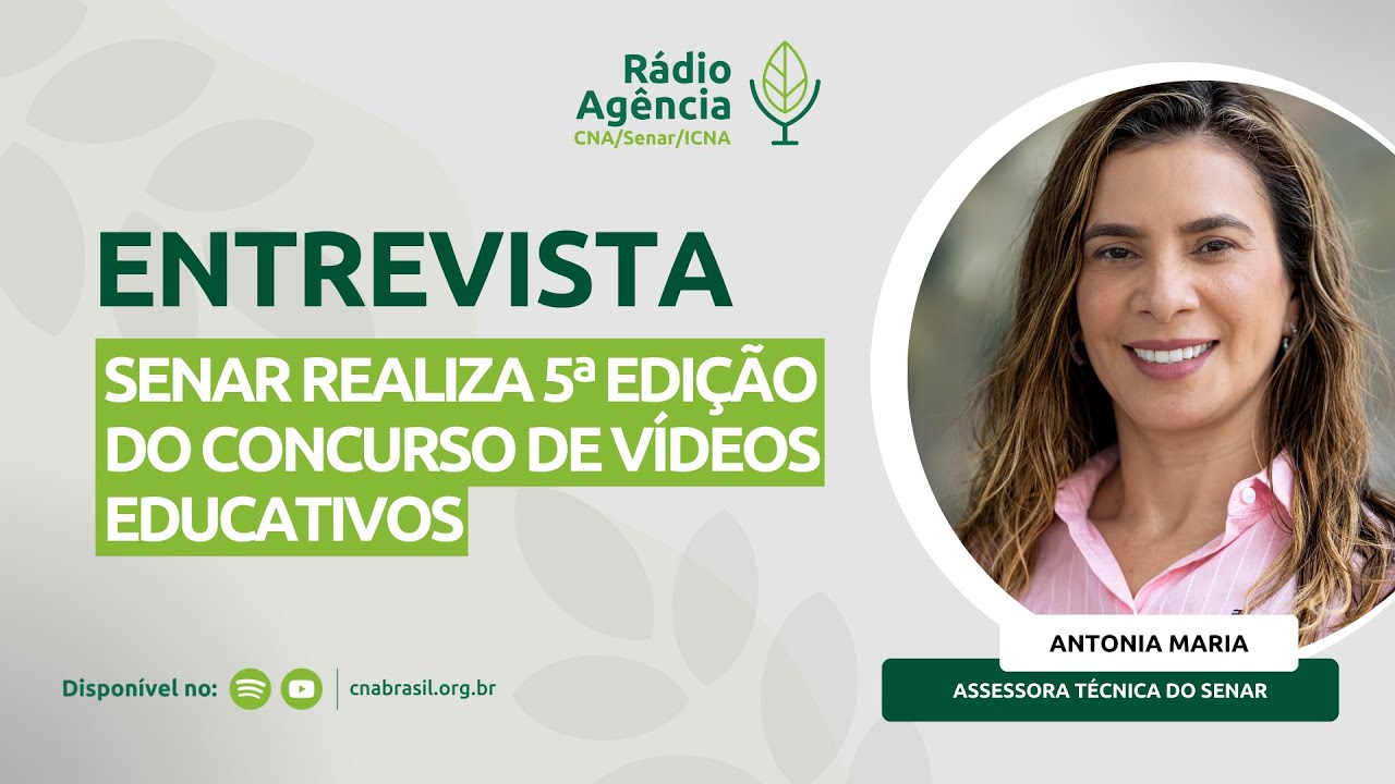 Senar realiza 5ª edição do Concurso de Vídeos Educativos