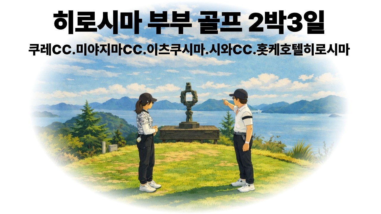 부부 골프 자유 여행 일본 히로시마 2박3일 코스