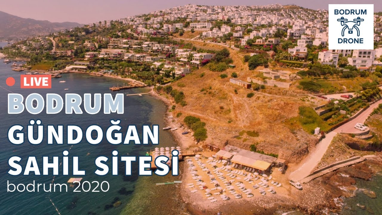 Bodrum Kızılburun ve Gündoğan Sahil Sitesi Plajı Drone Görüntüleri