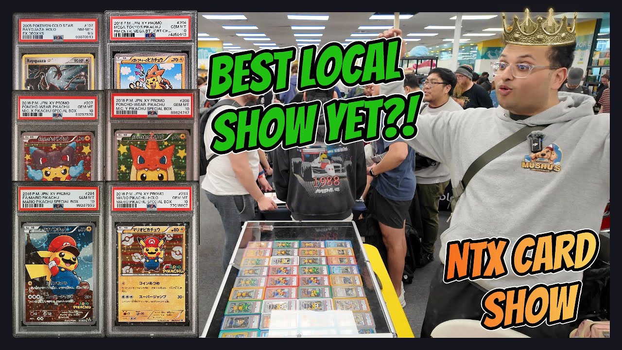 Более 50 000 долларов на PONCHO PIKACHU и GOLD STAR!!! | NTX Card Show: взгляд продавца