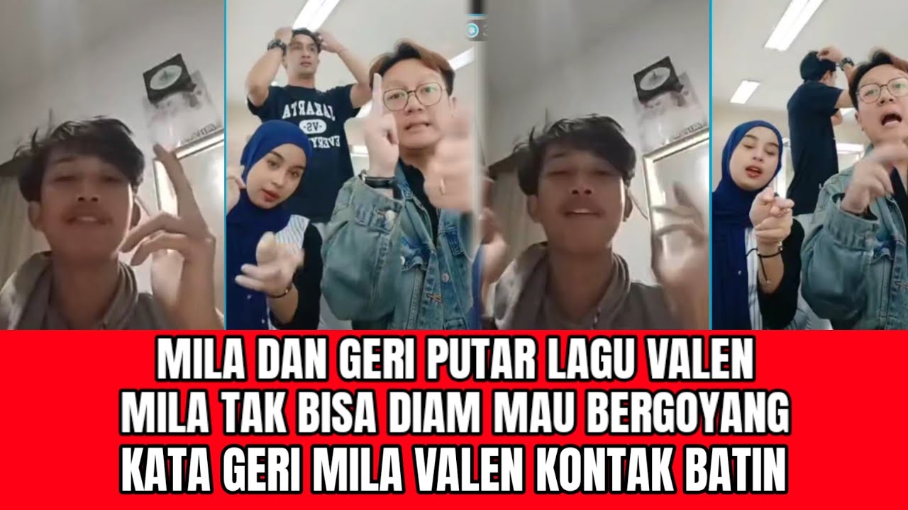 Ngakak! Mila dan Geri Putar Lagu Valen, Mila Tak Bisa Diam Mau Bergoyang!