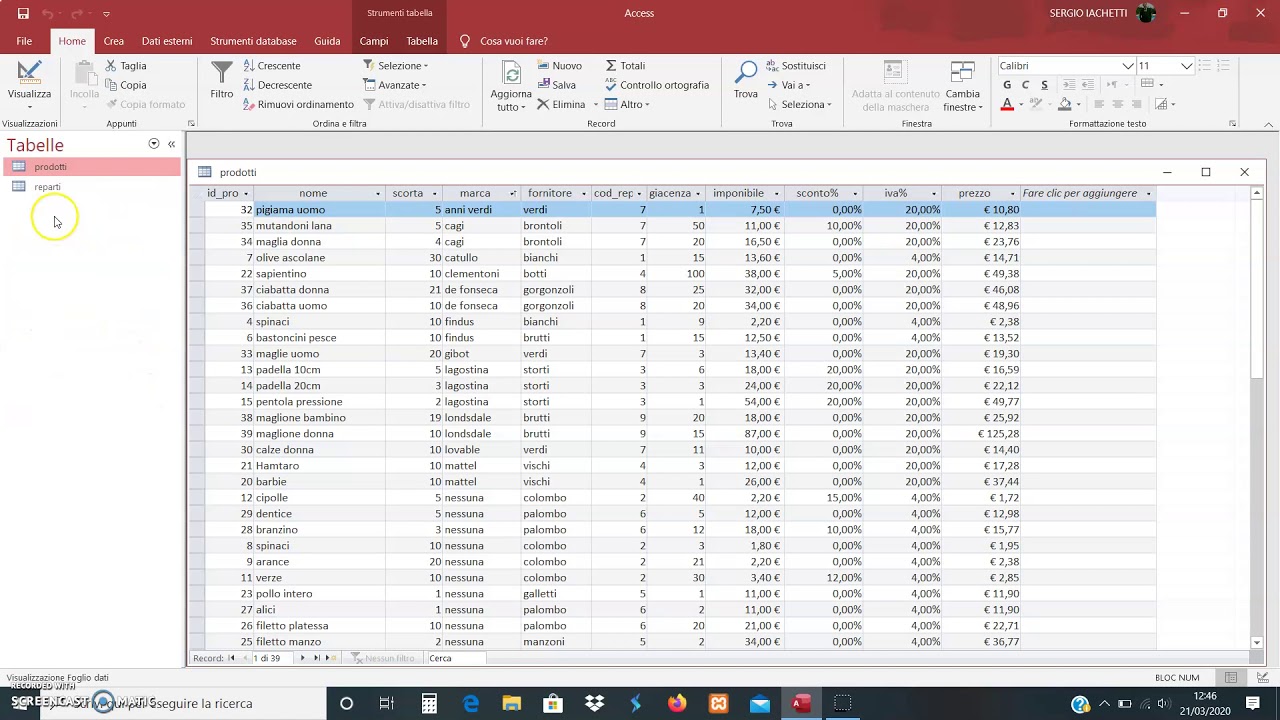 Microsoft Access: Interfaccia grafica