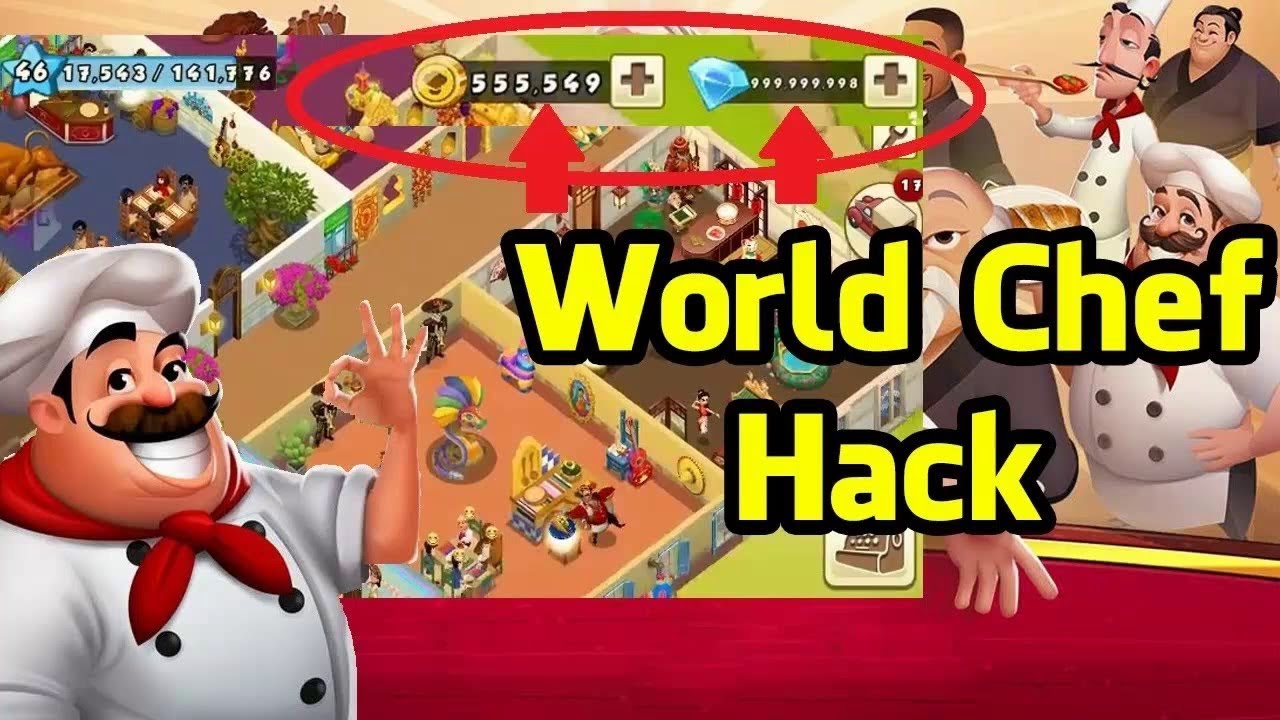World Chef взлом на деньги и кристаллы. Взлом на Android и IOS