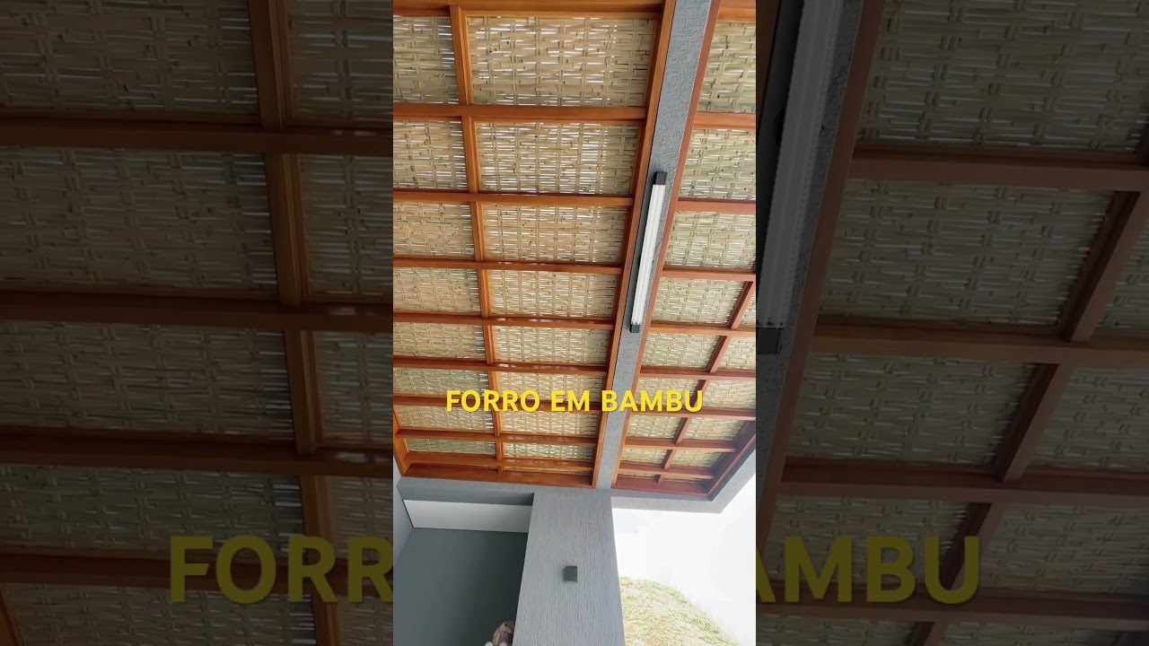 FORRO EM BAMBU #coberturas #cosntruir #madeira #pergolados #policarbonato #carpintaria #cobertura