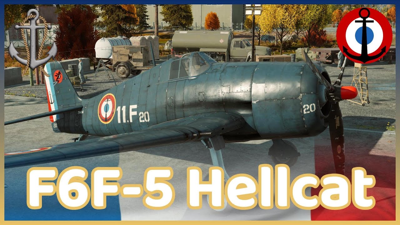 Aéronavale FR – F6F 5 Hellcat  Flottille 11F – Arromanches 1954
