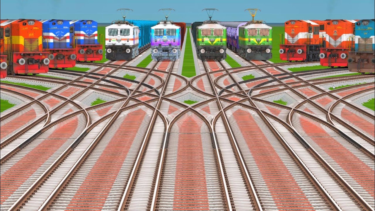 Unrealistic Track, Real Train DisasterImpossible Curves | Train Simulator Madness