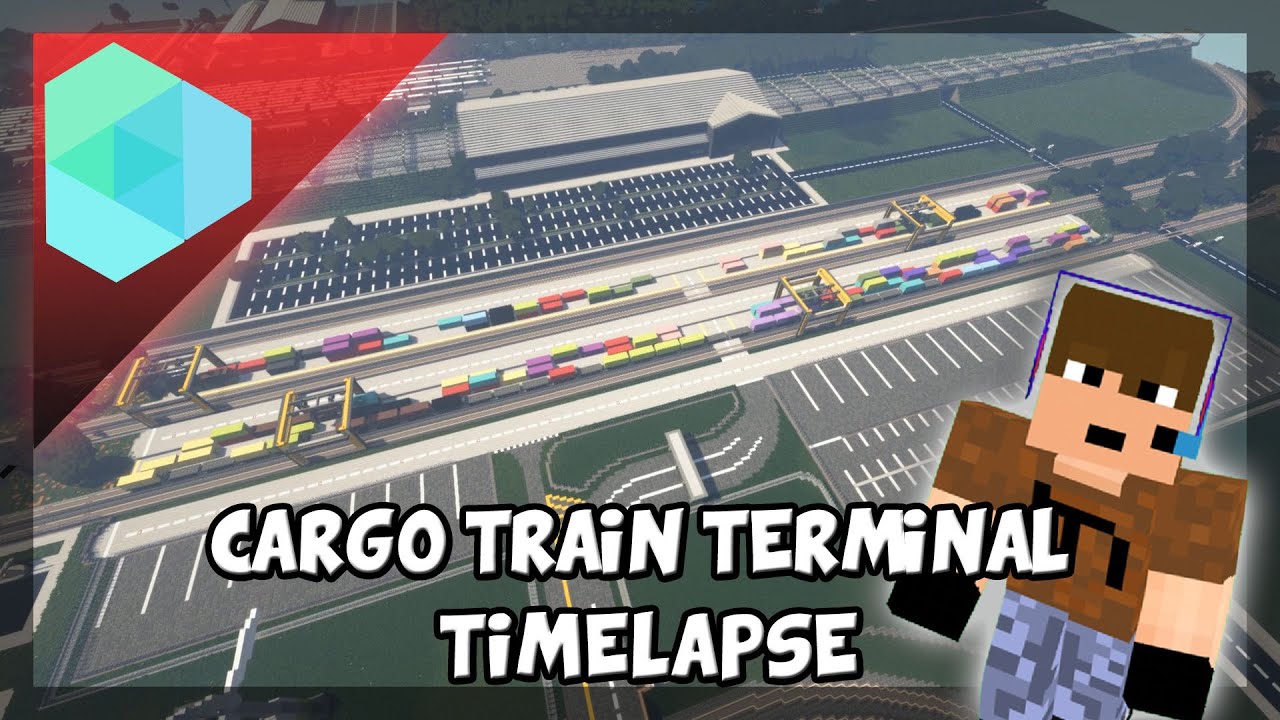 Cargo Train Terminal | Minecraft Timelapse