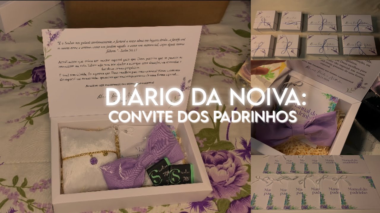 DIÁRIO DA NOIVA #2: CONVITE DOS PADRINHOS