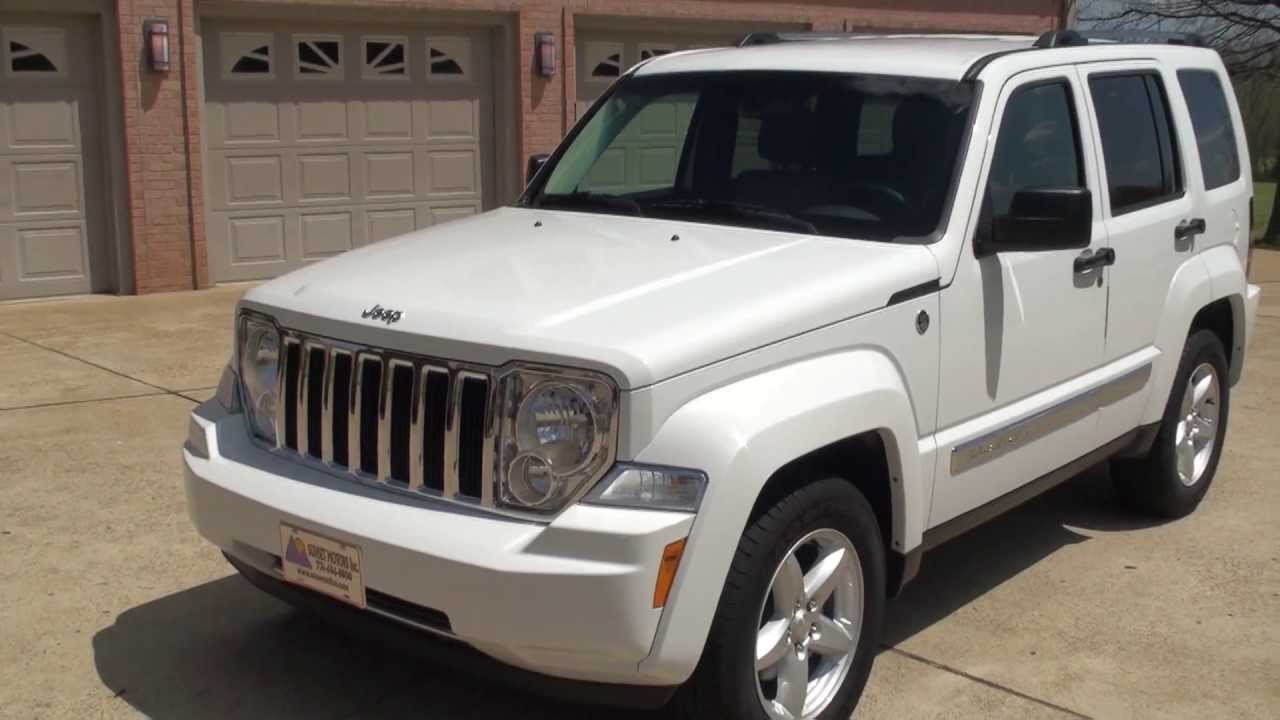 HD VIDEO 2012 JEEP LIBERTY LIMITED 4X4 WHITE USED FOR SALE SEE WWW.SUNSETMILAN.COM
