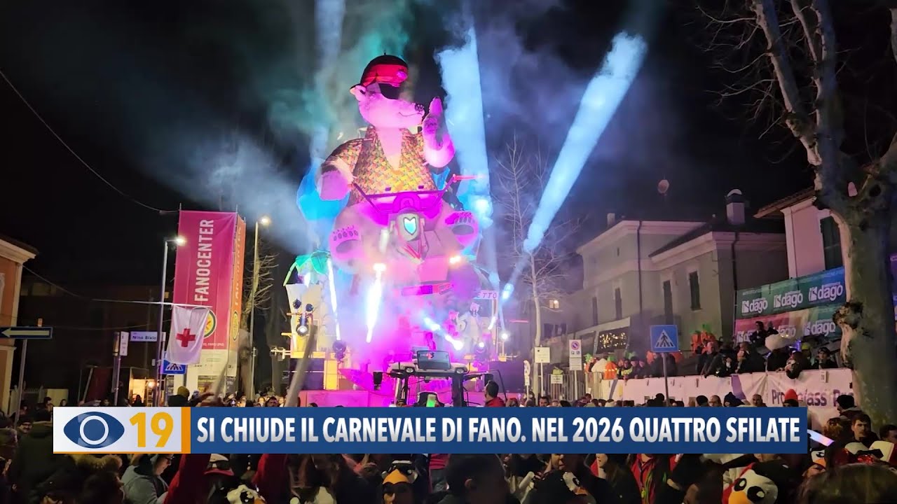 Si chiude il Carnevale di Fano 2025. Nel 2026 quattro corsi mascherati