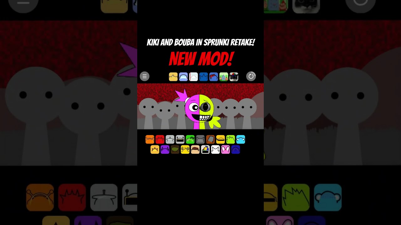 Kiki and Bouba in Incredibox Sprunki Retake! NEW MOD!