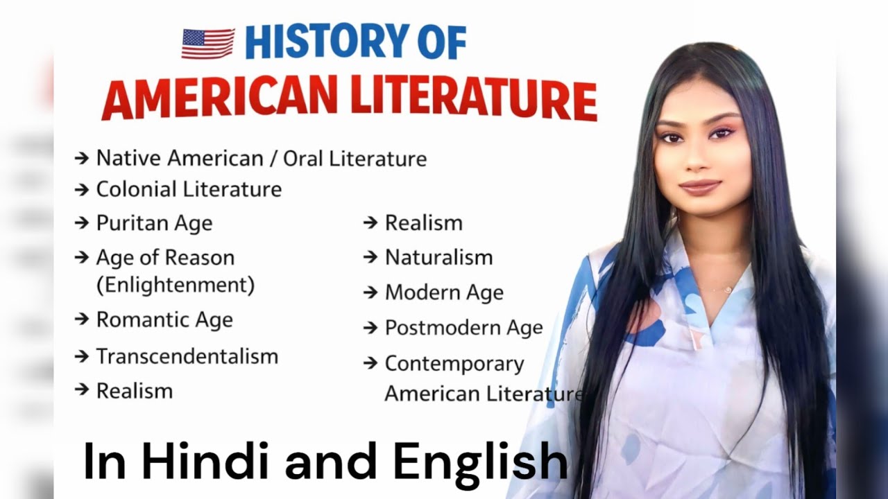 History of American literature in Hindi and English👍 #americanliterature #ignou #meg6 #romanticage 