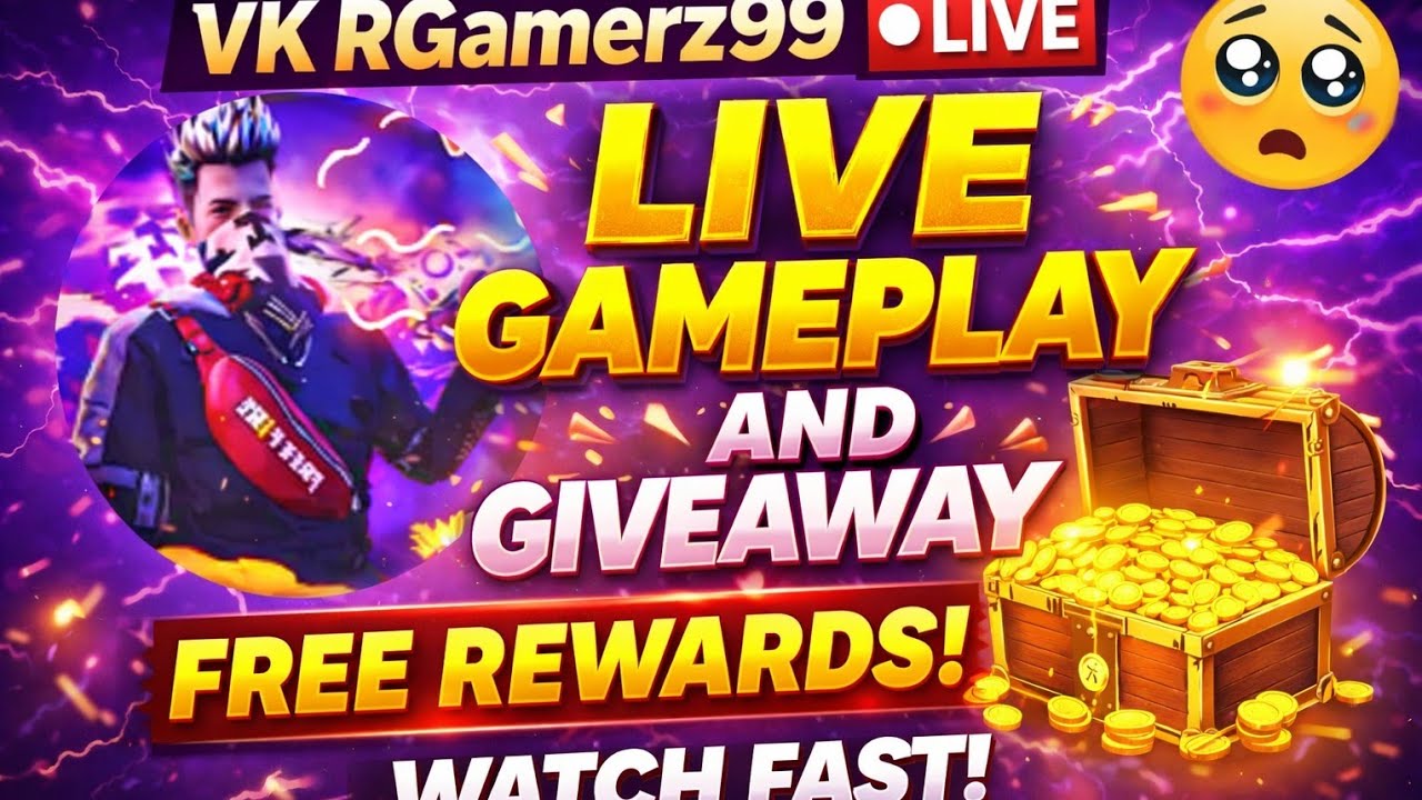 @vickygaming is live gameplay and giveaway please support