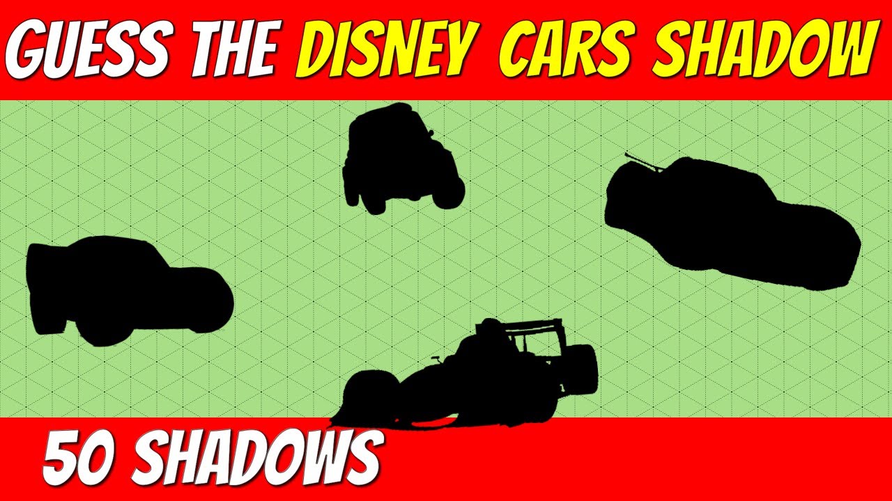 Guess the DISNEY CARS CHARACTER from SHADOW | Cartoon quiz challenge