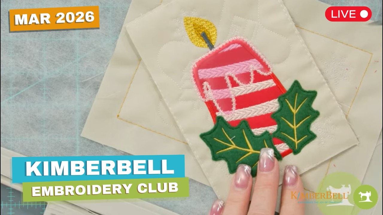 Kimberbell Embroidery Club 2026 | March Mistletoe Mystery Stitch-Along